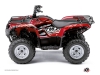 Kit Déco Quad Eraser Yamaha 125 Grizzly Rouge Blanc