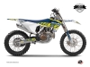 Kit Déco Moto Cross Eraser Husqvarna TC 125 Jaune Bleu LIGHT