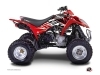 Kymco 300 MAXXER ATV Eraser Graphic Kit Red White