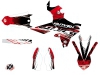 Yamaha 250 YZF Dirt Bike Eraser Graphic Kit Red White LIGHT