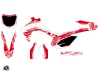 Honda 250 CRF Dirt Bike Eraser Graphic Kit White Red