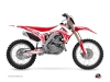 Kit Déco Moto Cross Eraser Honda 250 CRF Blanc Rouge