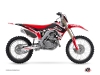 Kit Déco Moto Cross Eraser Honda 250 CRF Rouge Blanc