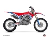 Honda 250 CRF Dirt Bike Eraser Graphic Kit Red Blue