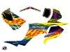 Kit Déco Quad Eraser Suzuki 250 LTZ Bleu Jaune