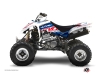 Suzuki 250 LTZ ATV Eraser Graphic Kit Blue Red