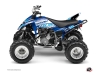 Yamaha 250 Raptor ATV Eraser Graphic Kit Blue