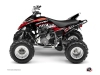 Yamaha 250 Raptor ATV Eraser Graphic Kit Red White