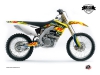 Kit Déco Moto Cross Eraser Suzuki 250 RMZ Bleu Jaune LIGHT