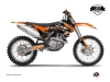 KTM 250 SX Dirt Bike Eraser Graphic Kit Orange Black LIGHT