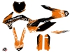 KTM 250 SX Dirt Bike Eraser Graphic Kit Orange Black