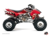 Kit Déco Quad Eraser Honda 250 TRX R Rouge Blanc