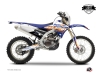 Kit Déco Moto Cross Eraser Yamaha 250 WRF Bleu Orange LIGHT