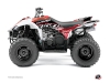 Yamaha 350-450 Wolverine ATV Eraser Graphic Kit Red White