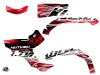 Kit Déco Quad Eraser Yamaha 350 Grizzly Rouge Blanc