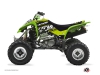 Kawasaki 400 KFX ATV Eraser Graphic Kit Green Black