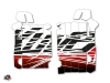 Graphic Kit Radiator guards Eraser Honda 450 CRF 2013-2016 Red White