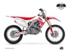 Honda 450 CRF Dirt Bike Eraser Graphic Kit White Red LIGHT