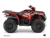 Yamaha 450 Kodiak ATV Eraser Graphic Kit Red White