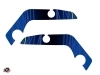 Kit Déco Protection de cadre Quad Eraser Suzuki 450 LTR Bleu Jaune x3