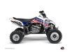 Suzuki 450 LTR ATV Eraser Graphic Kit Blue Red