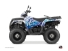 Polaris 450 Sportsman ATV Eraser Graphic Kit Blue