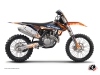 Kit Déco Moto Cross Eraser KTM 450 SXF Bleu Orange