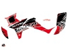Honda 450 TRX ATV Eraser Graphic Kit Red White