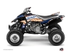 Yamaha 450 YFZ ATV Eraser Graphic Kit Blue Orange