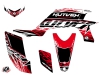 Yamaha 450 YFZ ATV Eraser Graphic Kit Red White