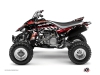 Yamaha 450 YFZ ATV Eraser Graphic Kit Red White