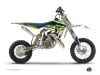 Kit Déco Moto Cross Eraser Husqvarna TC 50 Jaune Bleu