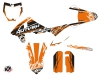 KTM 50 SX Dirt Bike Eraser Graphic Kit Orange Black