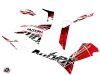Polaris 500-800 Sportsman Forest ATV Eraser Graphic Kit Red White