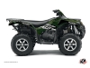 Kawasaki 650 KVF ATV Eraser Graphic Kit Black Green