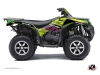 Kawasaki 650 KVF ATV Eraser Graphic Kit Green