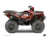 Yamaha 700-708 Grizzly ATV Eraser Graphic Kit Red White