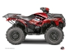 Yamaha 700-708 Kodiak ATV Eraser Graphic Kit Red White