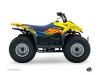 Suzuki 80 LT ATV Eraser Graphic Kit Blue Yellow