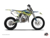 Kit Déco Moto Cross Eraser Husqvarna TC 85 Jaune Bleu