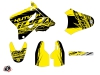 Suzuki 85 RM Dirt Bike Eraser Graphic Kit Yellow Black LIGHT