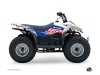 Kit Déco Quad Eraser Suzuki 90 LTZ Bleu Rouge