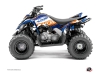 Yamaha 90 Raptor ATV Eraser Graphic Kit Blue Orange