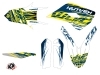 Kit Déco Moto Cross Eraser Husqvarna FC 250 Jaune Bleu LIGHT