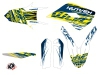 Kit Déco Moto Cross Eraser Husqvarna TC 250 Jaune Bleu LIGHT