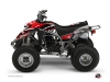 Yamaha Blaster ATV Eraser Graphic Kit Red White