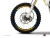 Graphic Kit Wheel decals Dirt Bike Eraser Blue Yellow