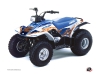 Yamaha Breeze ATV Eraser Graphic Kit Blue Orange