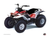 Yamaha Breeze ATV Eraser Graphic Kit Red White