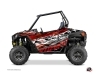 Graphic Kit Doors Low Dragonfire Eraser UTV Polaris RZR 900S/1000/Turbo 2015-2017 Red White